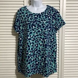 Cuddl Duds flexwear split back tee